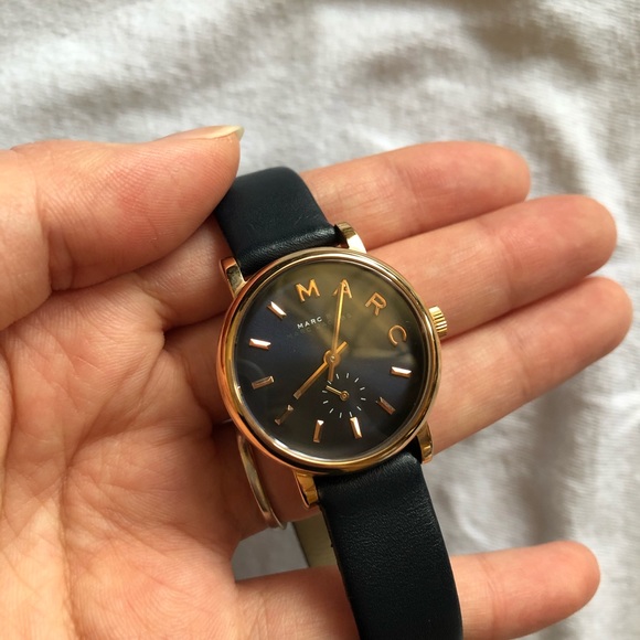 Marc by Marc Jacobs NavyRose Gold Mini Baker Watch - Picture 2 of 5
